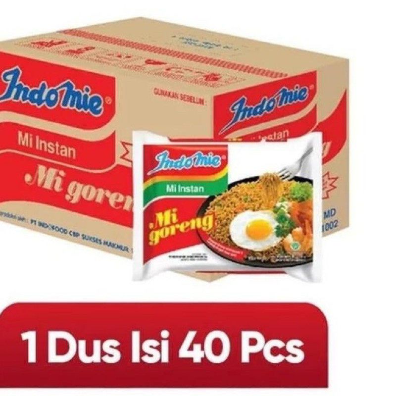 

INDOMIE GORENG 1 DUS Paket Hemat isi 40 bungkus Mie Instan Promo Murah