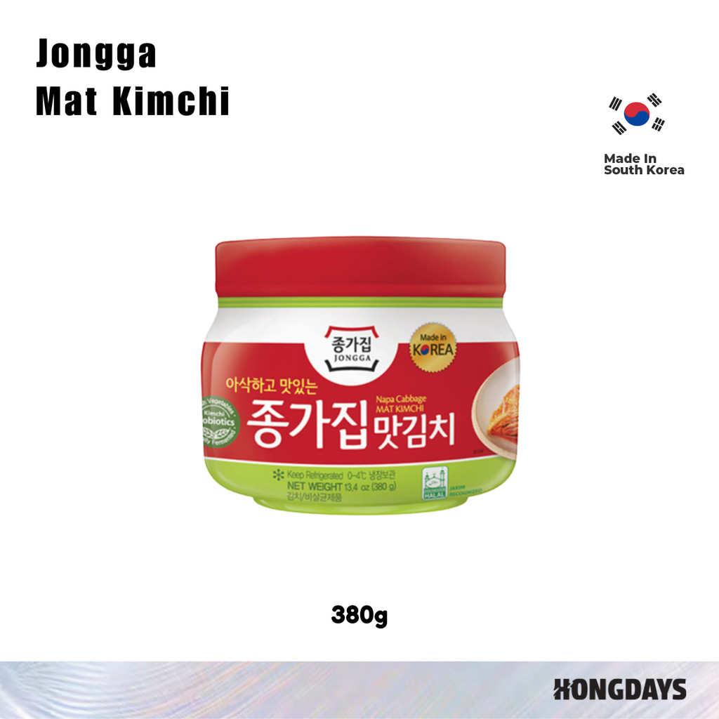 

Jongga Mat Kimchi 380g - Kimchi Sawi Made In Korea - HONGDAYS