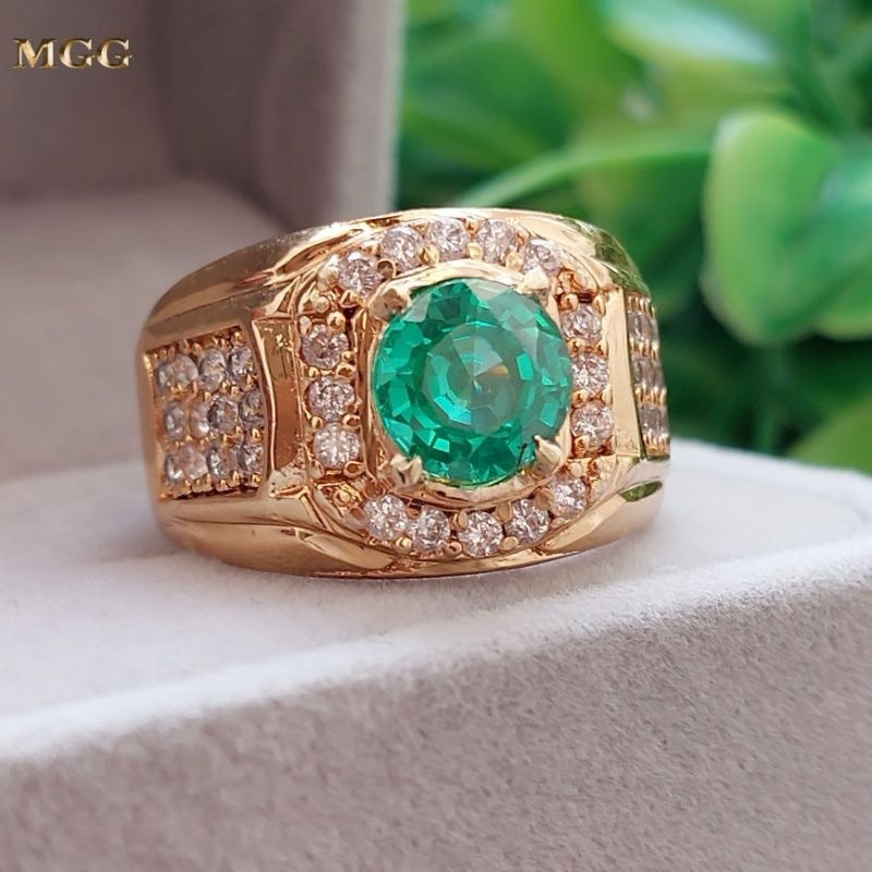 Batu Cincin Permata Zambrud Colombia HQ