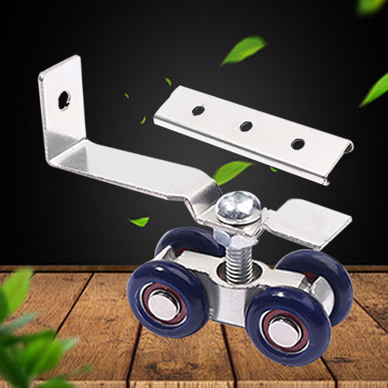 2pcs/Set Roda Rel Pintu Sleding / Geser Gantung / Roda Rel Pintu / Roda Pintu Lemari Geser Untuk Pin