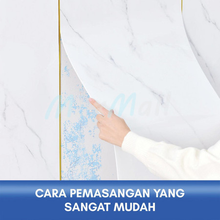 Disc Wallpaper Vinyl Dinding Marble 120 X 280Cm Vinyl Marble Roll Stiker Lemari Cabinet Marbel