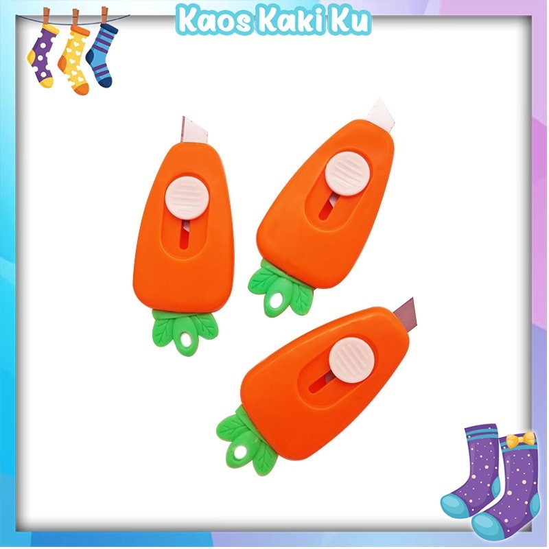 

Pisau Kecil Cutter Mini Karakter Wortel Cutter Travelling Portable 790