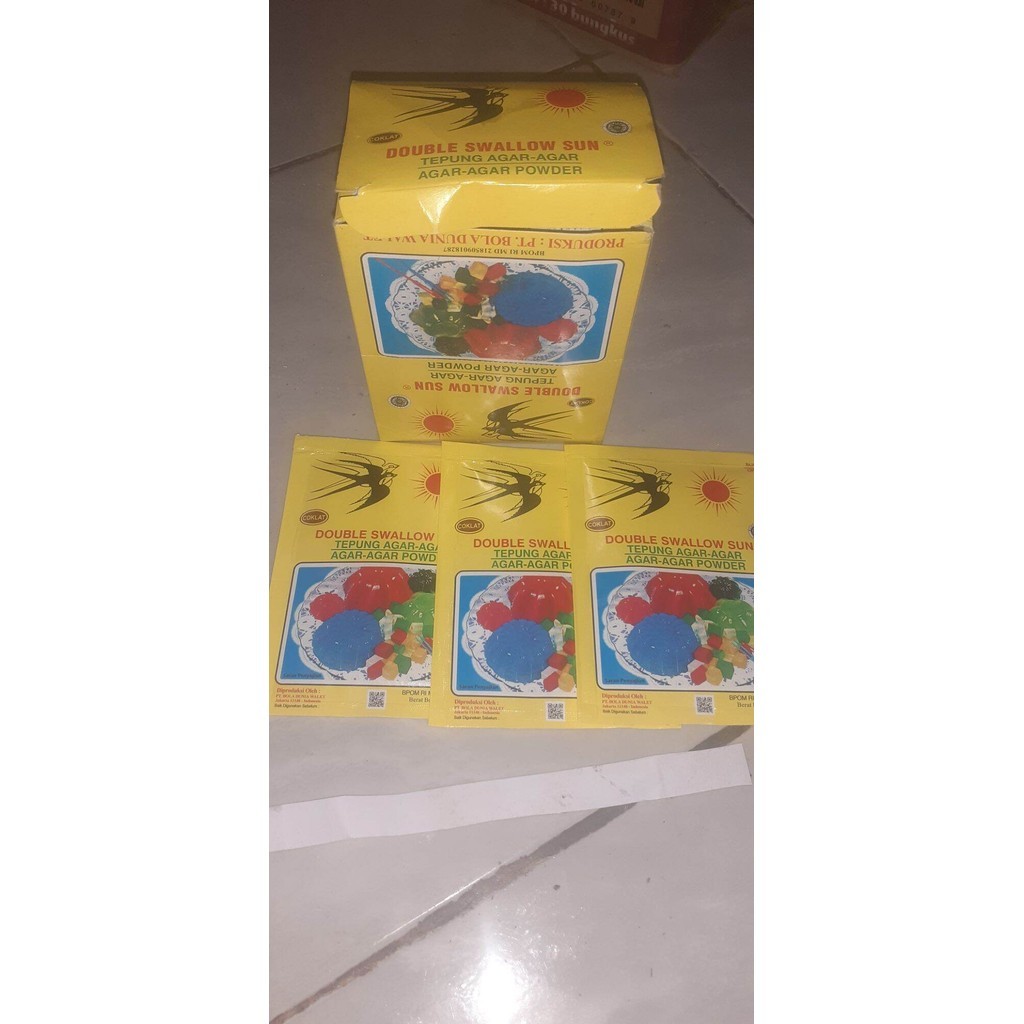 

double swallow sun agar agar powder warna coklat