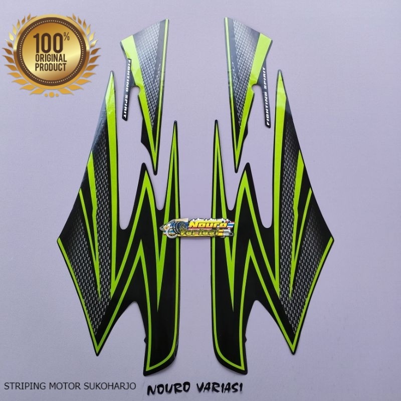 (ORI) Striping Yamaha rx king 2003 hitam hijau kualitas original