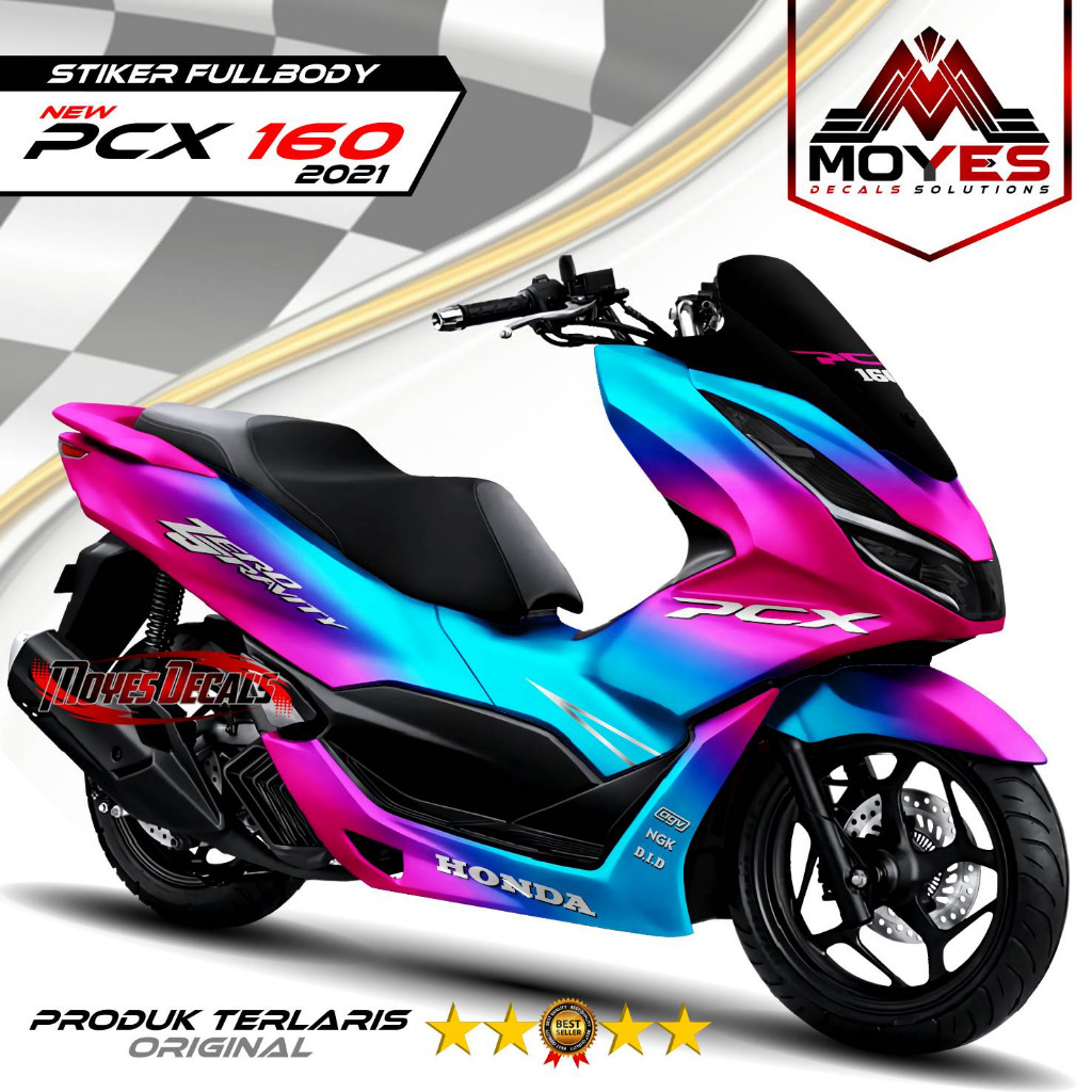 Decal PCX 160 new Fullbody / Stiker PCX 160 Motif Bunglon Pcx 160 Stiker Pcx 160 Lis
