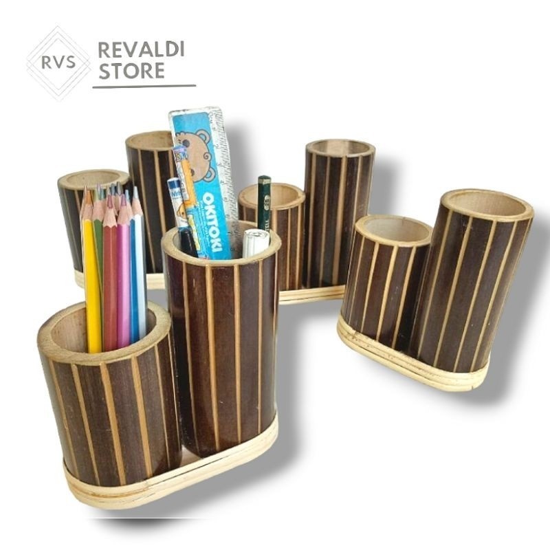 

Kerajinan tempat pensil dari bambu hitam #fyp