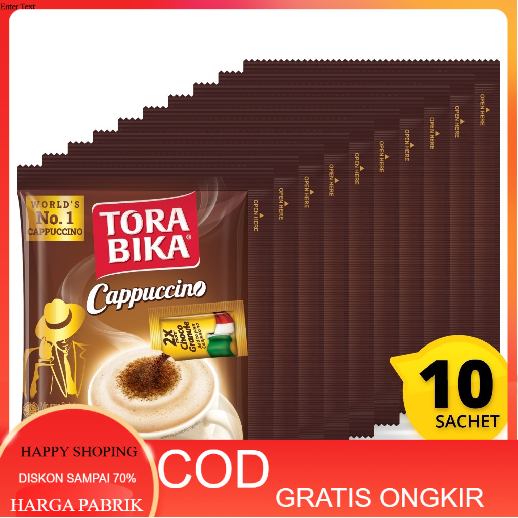 

TORABIKA CAPPUCCINO 1 RENCENG ISI 10SACHET 25gr