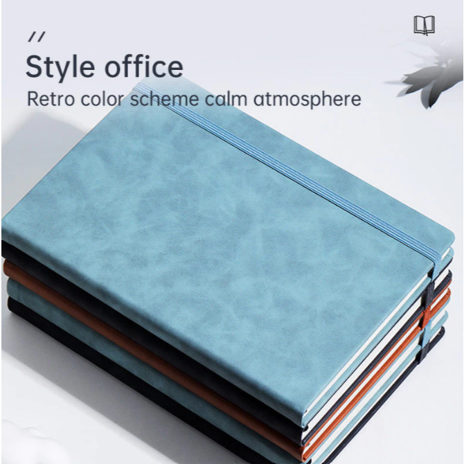 

BOBOMARTS (BOBOMRT) 1 PCS Deli Leather Cover NotebooK Buku Catatan Sampul Kulit 80 Halaman Kertas Tebal N123L