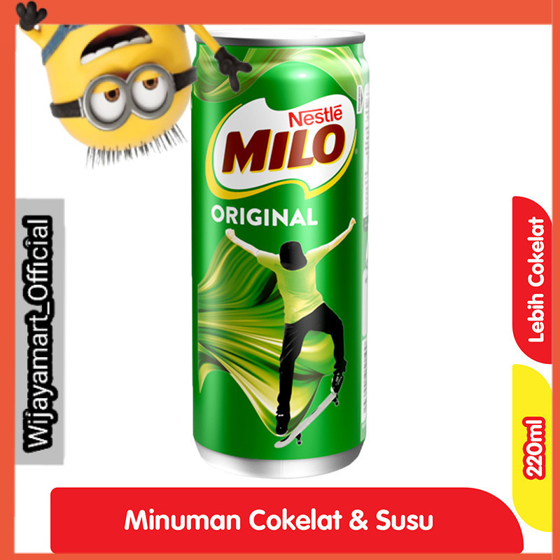 

Milo Activ-Go Minuman Susu Cokelat Original Kaleng 220 ml