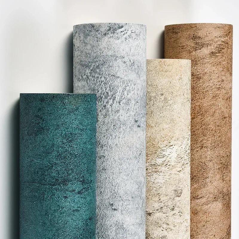 Northern European Ins Wind Cement Gray Wallpaper Modern Simple Plain Bedroom Living Room Diatom Mud 