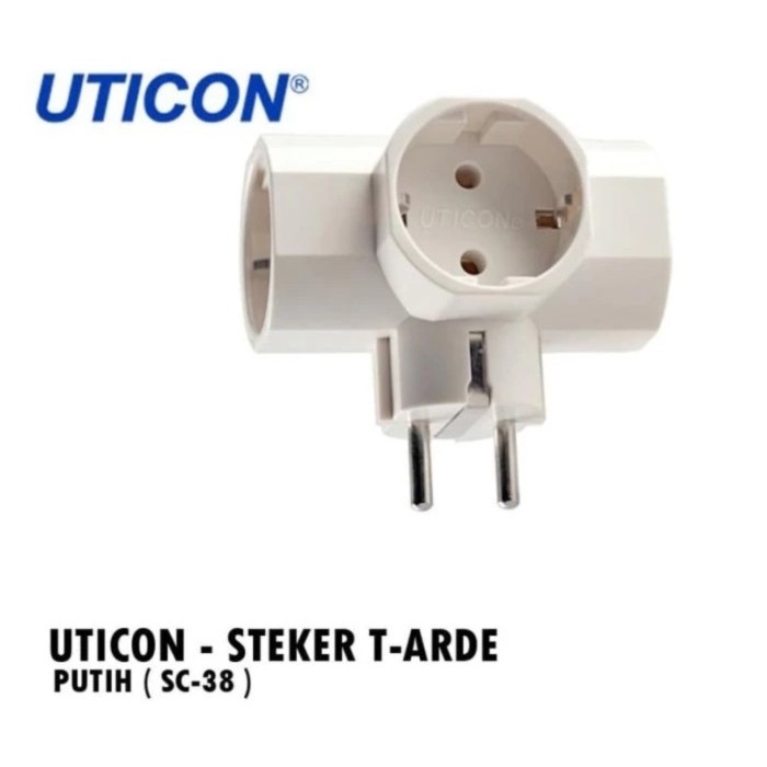 Uticon Steker T Arde SC 38 / Cok Cabang 3 / Steker Cabang 3
