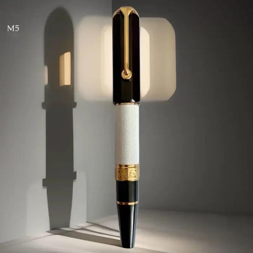 

New LEMON M5 piston Fountain pen Acrylic writing ink pen Panda Pattern Blade EF F Nib business gift pens office school supplies
