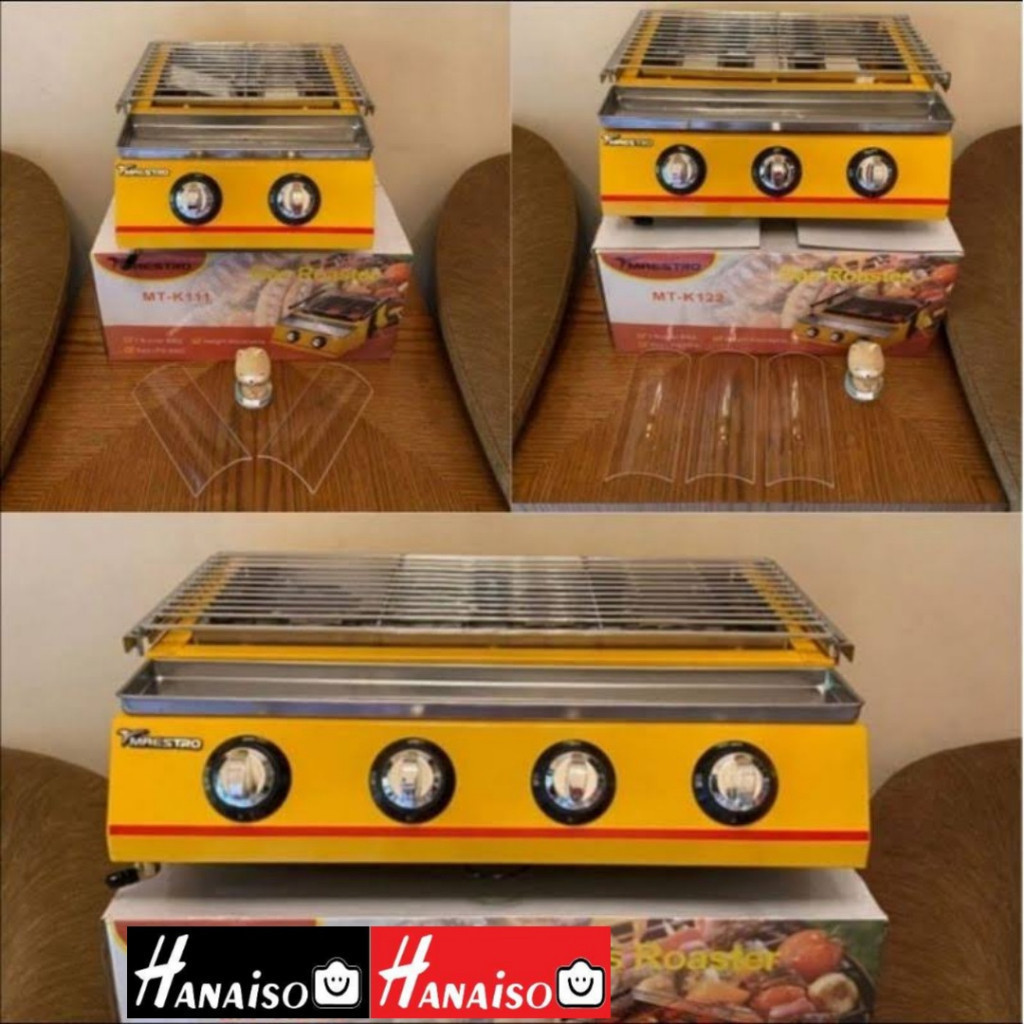 Promo NELSON GARANSI ROASTER 4 3 2 TUNGKU Pemanggang Panggangan Gas Sosis Sate Ayam Ikan Jagung Baka