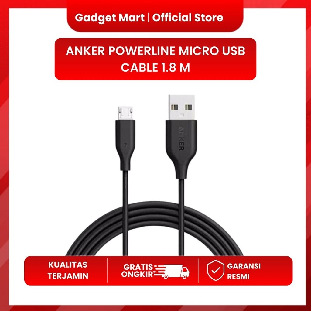 ANKER POWERLINE MICRO USB CABLE 1.8 M A8133
