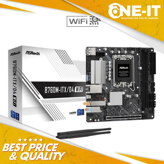 Motherboard ASROCK B760M-ITX/D4 WiFi Intel LGA 1700