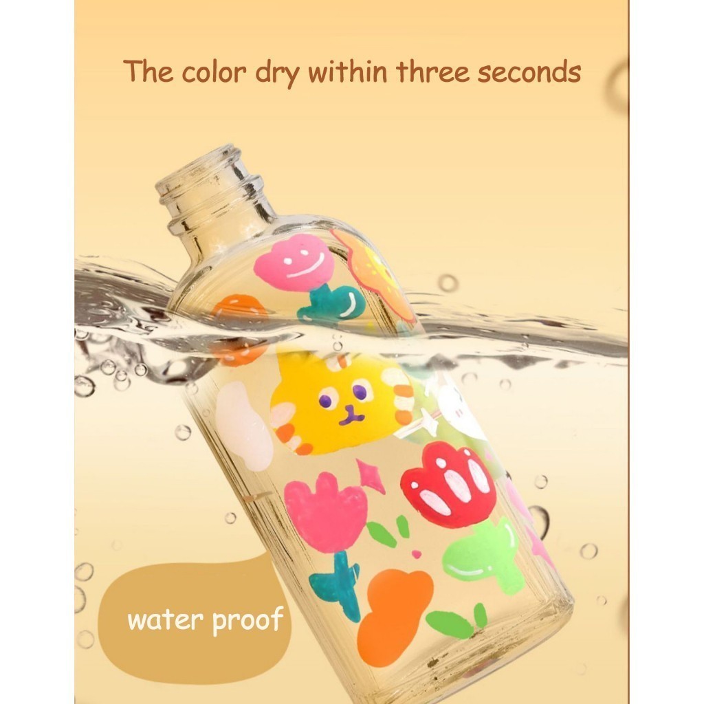 

Ay00! siap60 Colors Pen Akrilik Marker Warna Cepat Kering Tahan Air / Spidol Acrylic Painter /