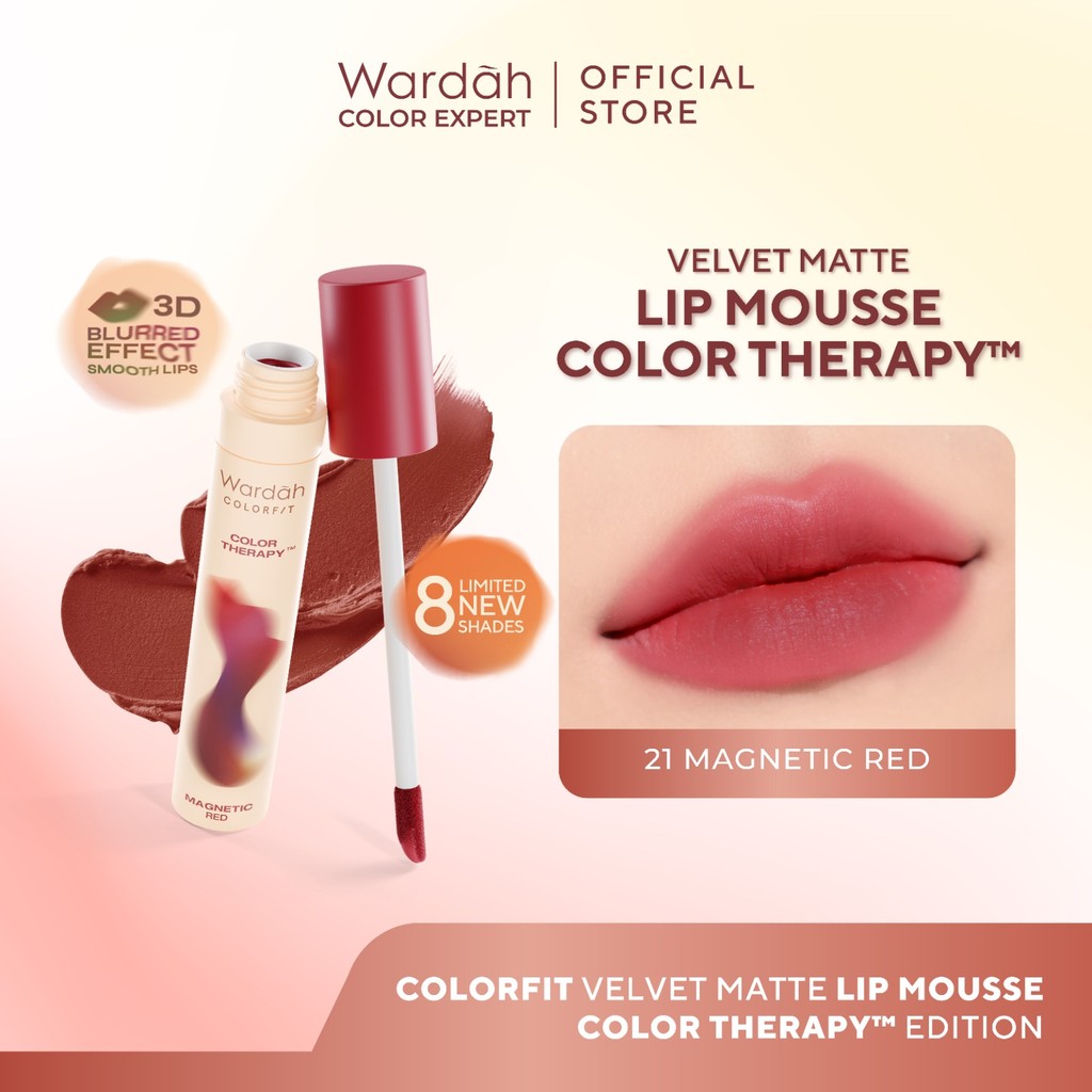 [New] Wardah Colorfit Velvet Matte Lip Mousse Color Therapy™ - Limited Edition - Lip Cream Tahan Lam