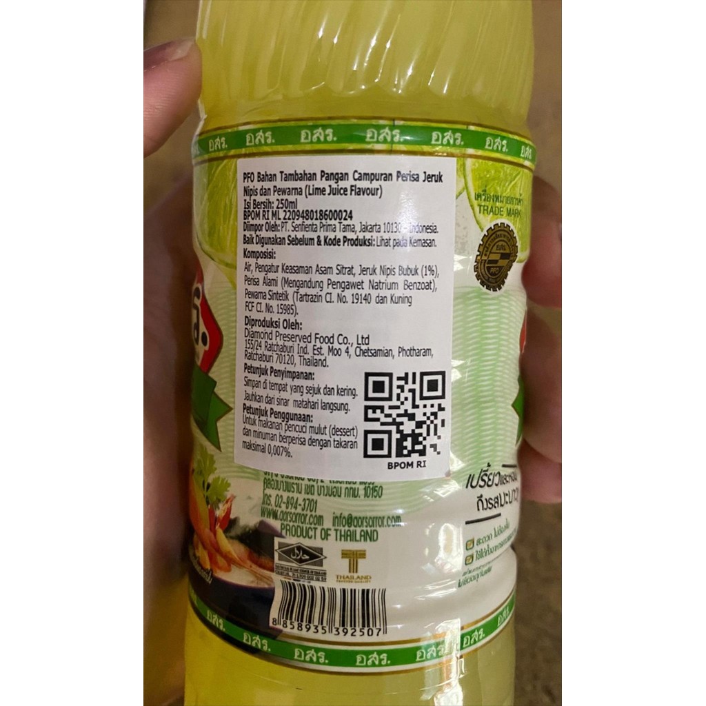 

Classica2106 Pfo Brand Lime Juice Flavour / Perisa Jeruk Nipis Pewarna Jeruk 750 Ml