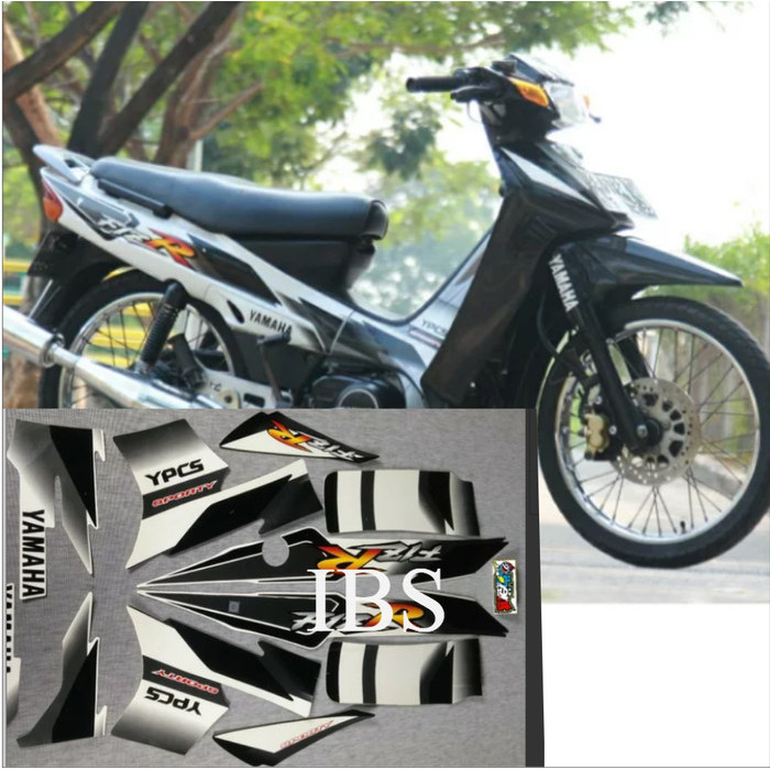 STRIPING FIZ R FIZR HITAM PUTIH 2001 2002 STIKER Stiker