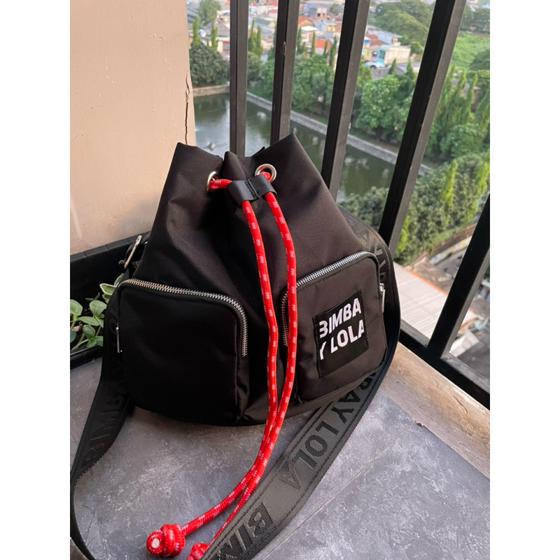 Tas slempang wanita / tas serut 2pocket byl