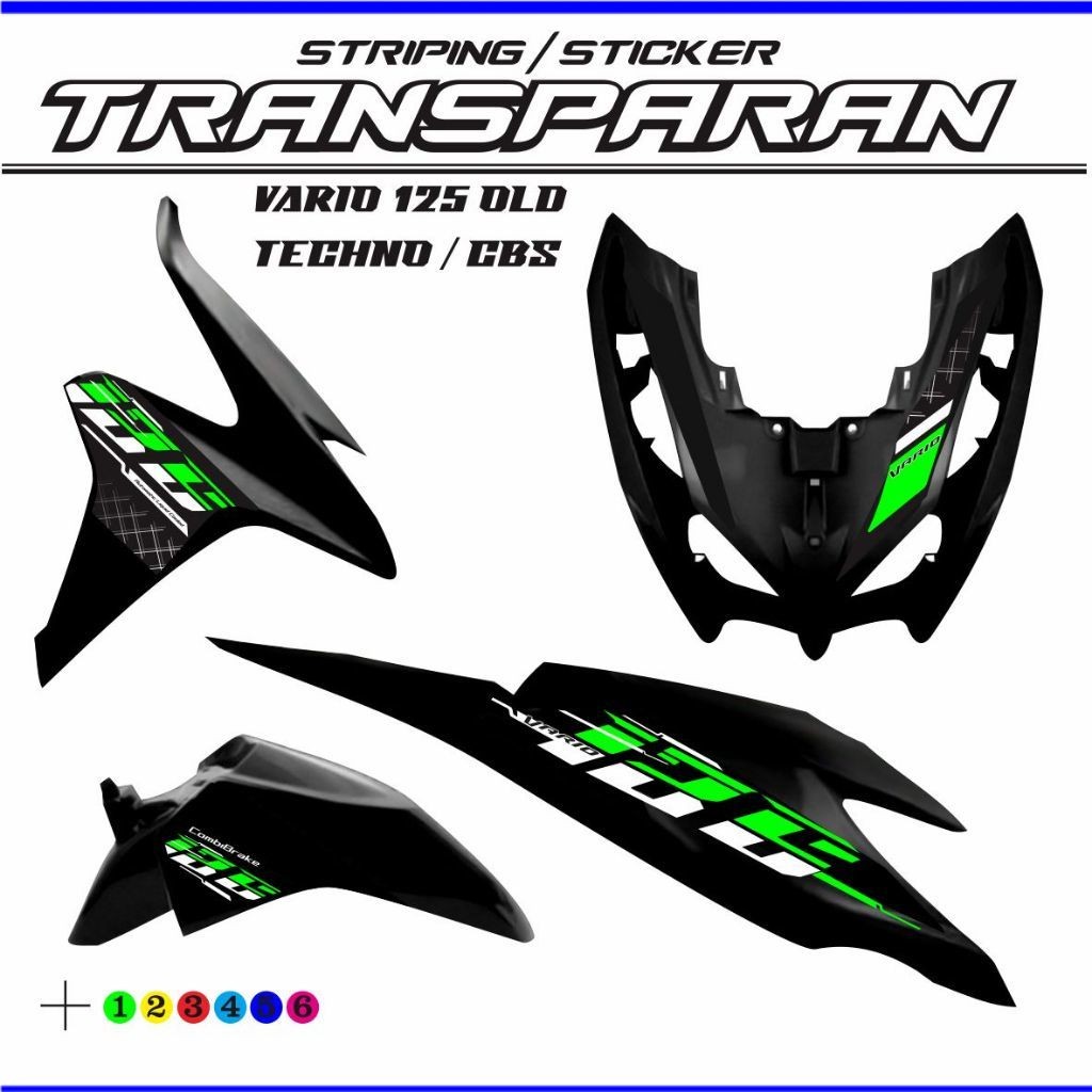 VARIASI STRIPING VARIASI VARIO 125 TRANAFRANAN / VARIO TECHNO STIKER VARIASI