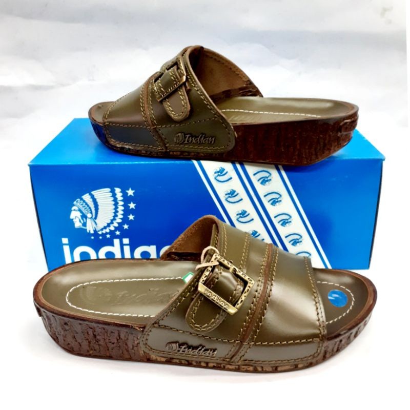 SANDAL KULIT INDIAN - SANDAL PRIA INDIAN 445 ORIGINAL