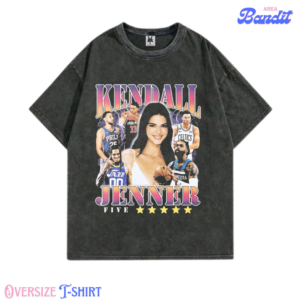 Bandit Area "kaos kendall jenner all Star" Oversized T-shirt washing washed