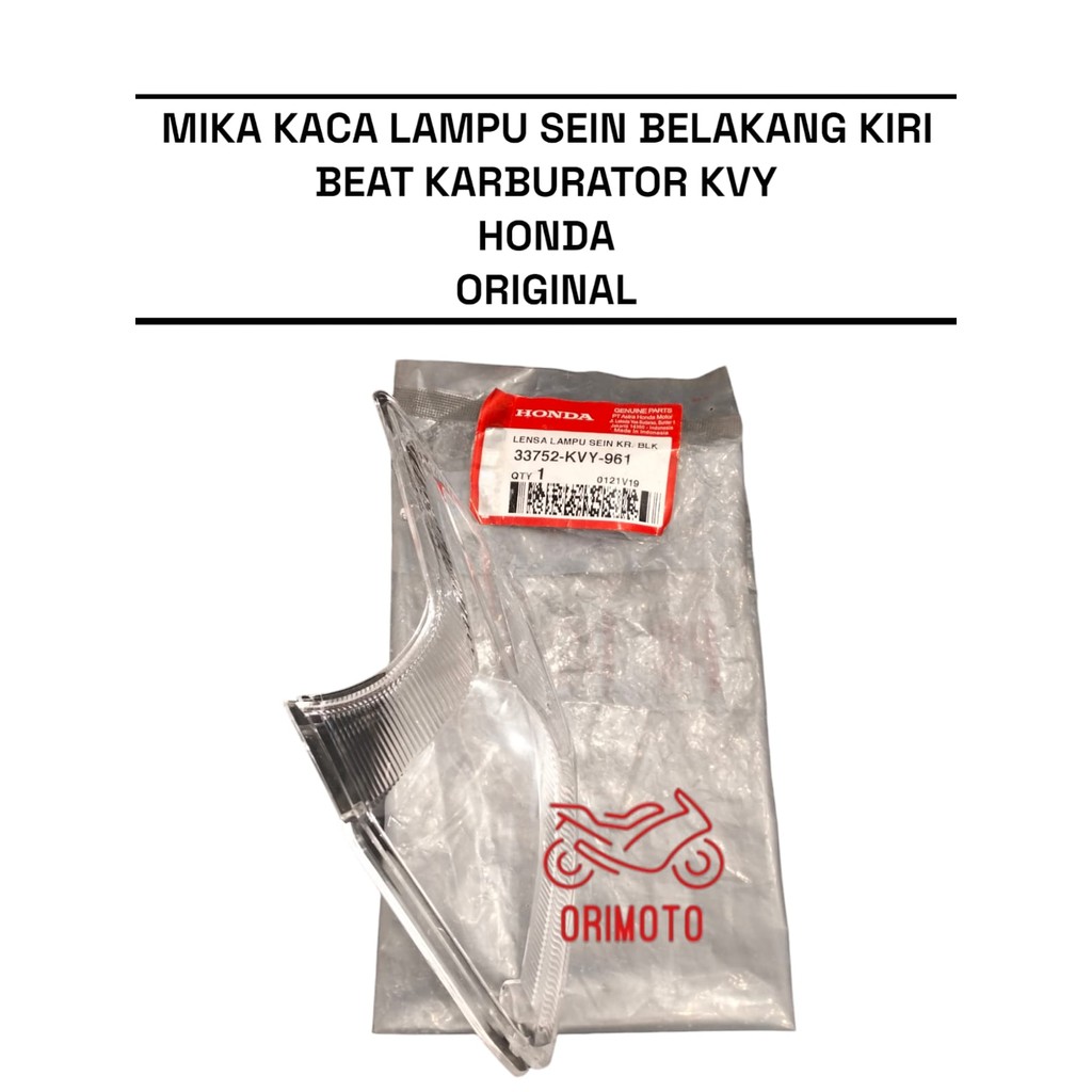 MIKA KACA LAMPU SEIN BELAKANG KIRI BEAT KARBURATOR KVY AHM 33752-KVY-961