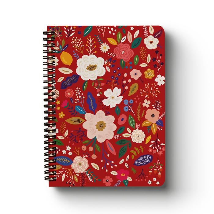 

TERLARIS! A5 Sprial Notebook Spiral Flower Petals