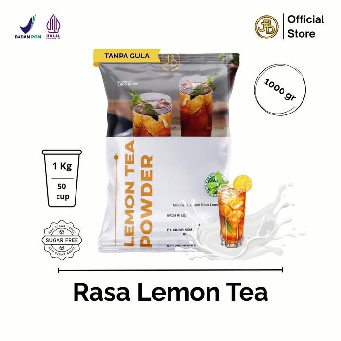 

Bubuk minuman Premium Rasa Lemon Tea 1Kg || Bubble Drink Powder (Air Gula Ice Cappucino Cincau Susu Manis) - Tea