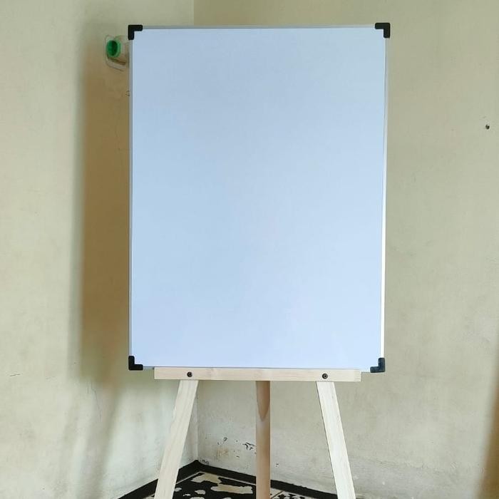 

Whiteboard+Standing Vertikal,Penyangga Polos - Biasa, 50x70cm