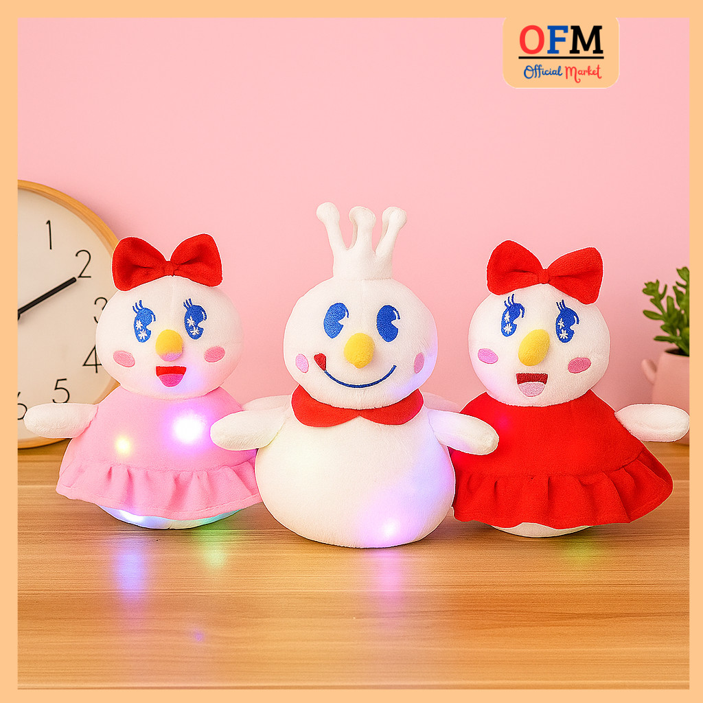 Boneka Mixue LED Boneka Bantal Mixue Viral Ice Cream Mixue
