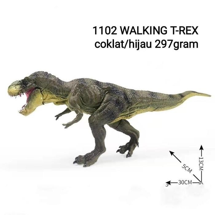 Dinosaurus World Park Jurassic Tyrannosaurus Rex T-Rex - Hijau