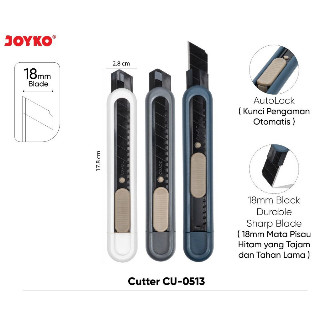 

joyko premium cutter CU-0513 (cutter besar)