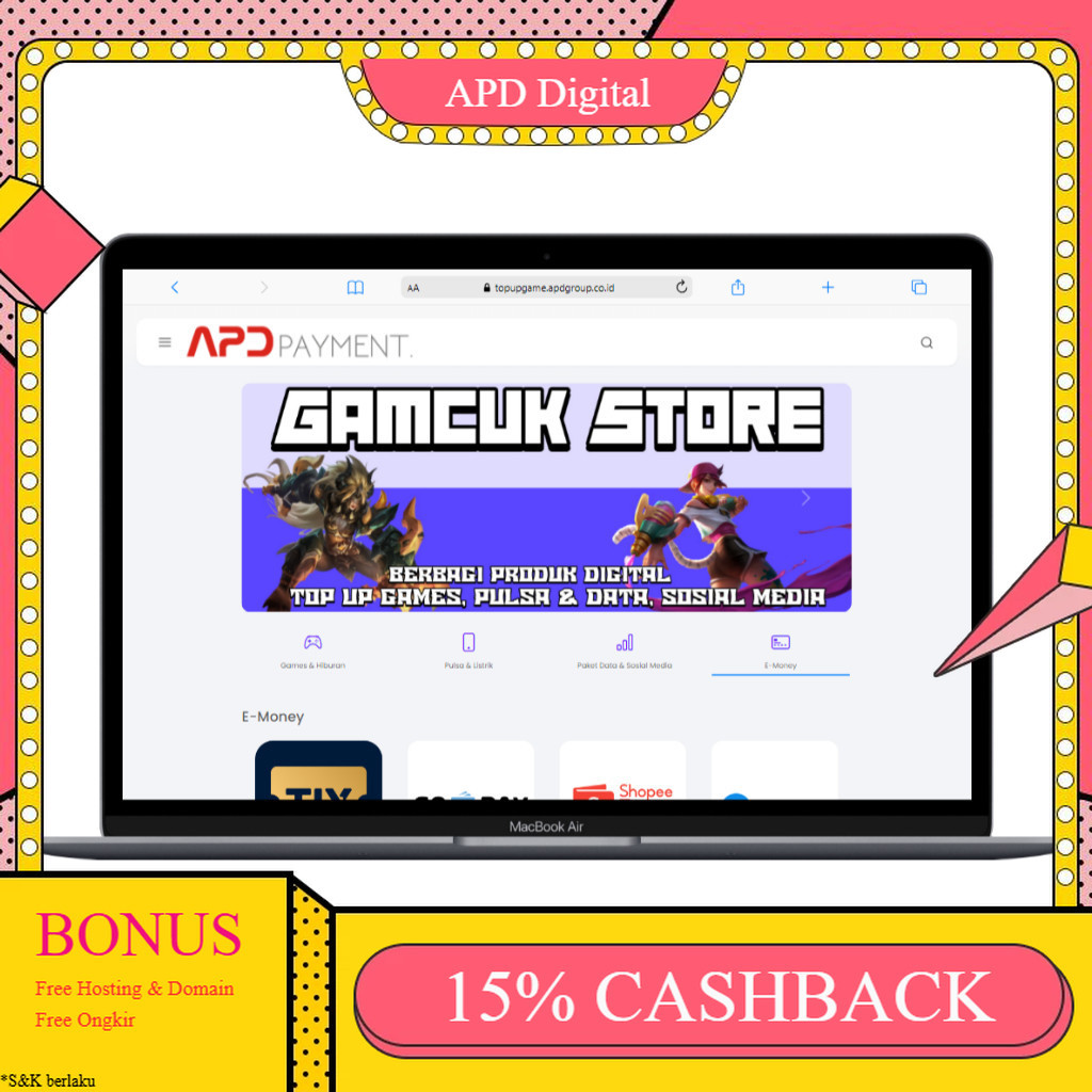 SOURCE CODE WEB TOP UP GAME PPOB APD