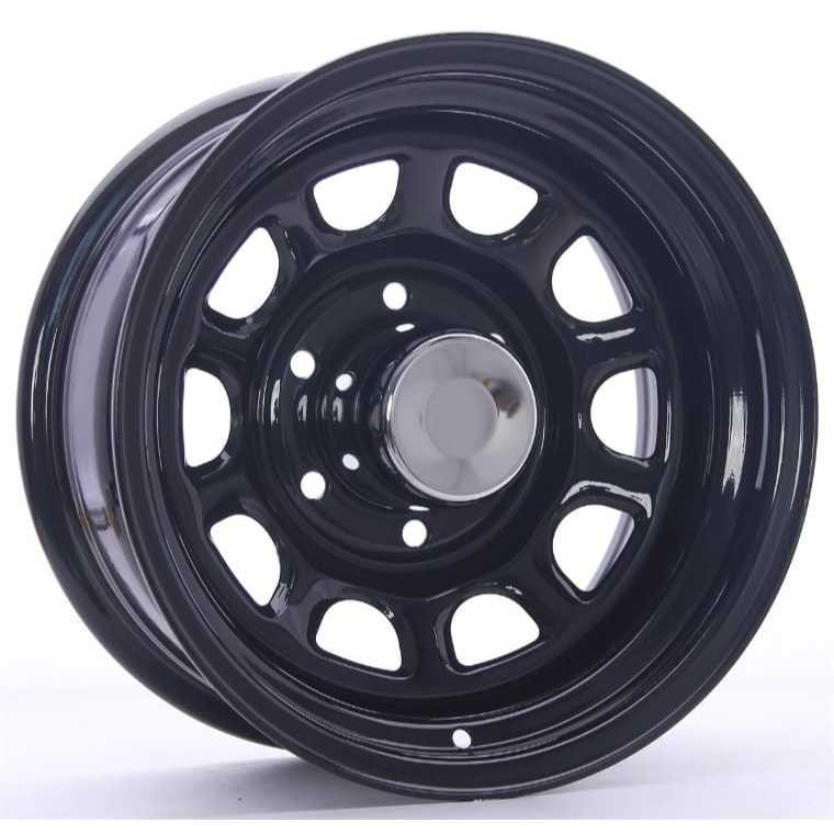 PROMO VELG Daytona Black Ring 15 Lebar 7 Inchi Hole 5 PCD 139.7 - Velg Mobil
