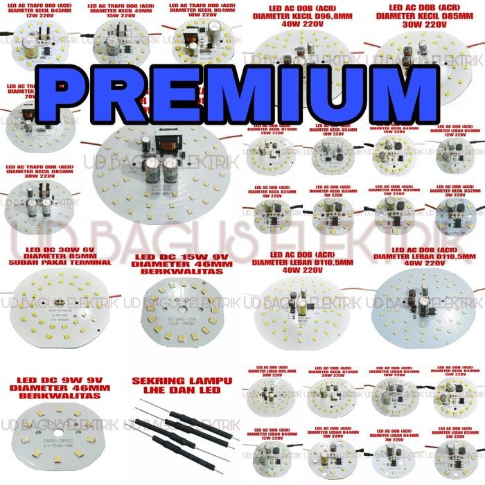 Promo PCB LED AC PREMIUM 5W SD 60W LENGKAP LED AC  - LED TRAFO - LED AC EKONOMIS - LED DC - 12W DC P