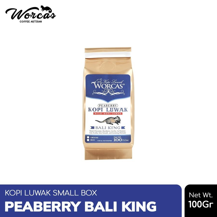 

Worcas Kopi Luwak Liar Bali King (Peaberry) 100gr