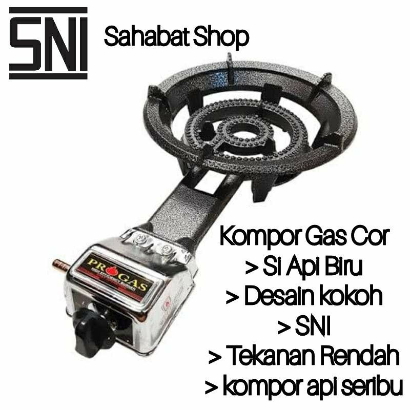 KOMPOR GAS COR / KOMPOR MAWAR API SERIBU MODEL TEKANAN RENDAH PROGAS WH