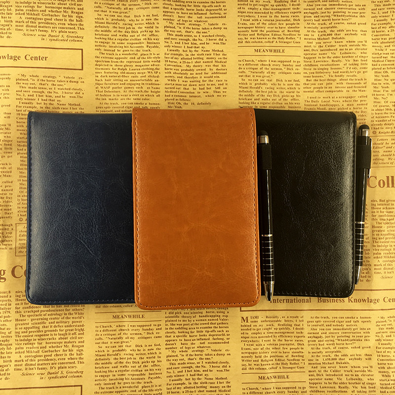 

A7 Multifunction planner Pocket notebook small notepad note book leather cover office business daily memos note supplies