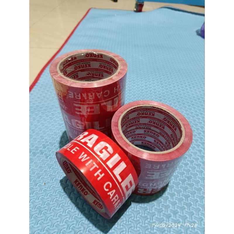 

Lakban Fragile Merah 2 inch