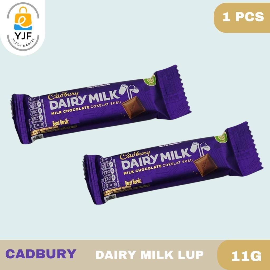 

Cadbury Dairy Milk Lup / Coklat Susu / Chocolate / Import Australia / Milk Chocolate Kemasan 11g 1 PCS