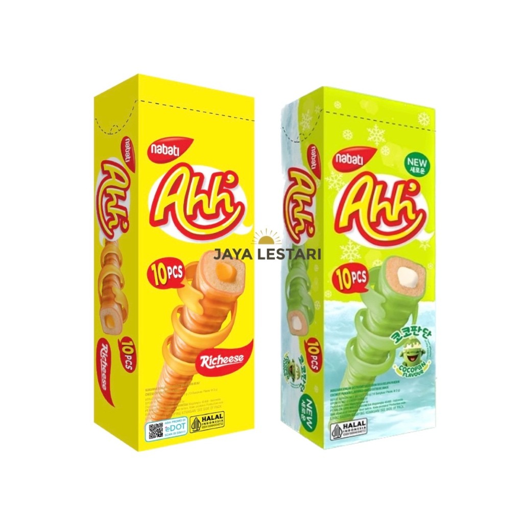 

Nabati Ahh (Isi 10 Pcs/Box) (10X3G) (2 Varian Rasa) ARBON