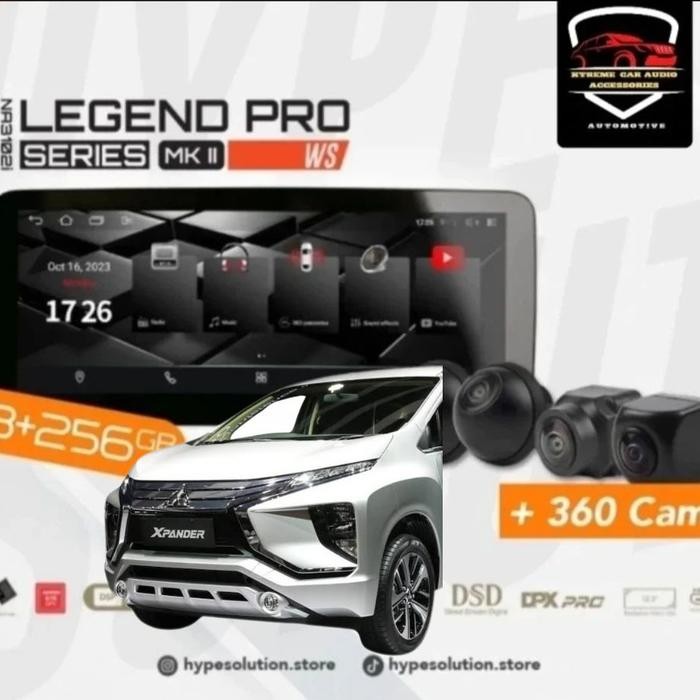 Paket Bundling Android Nakamichi Legend Pro MK2 Wide Screen Ram 8/256GB Layar QLED OEM Fit Xpander -