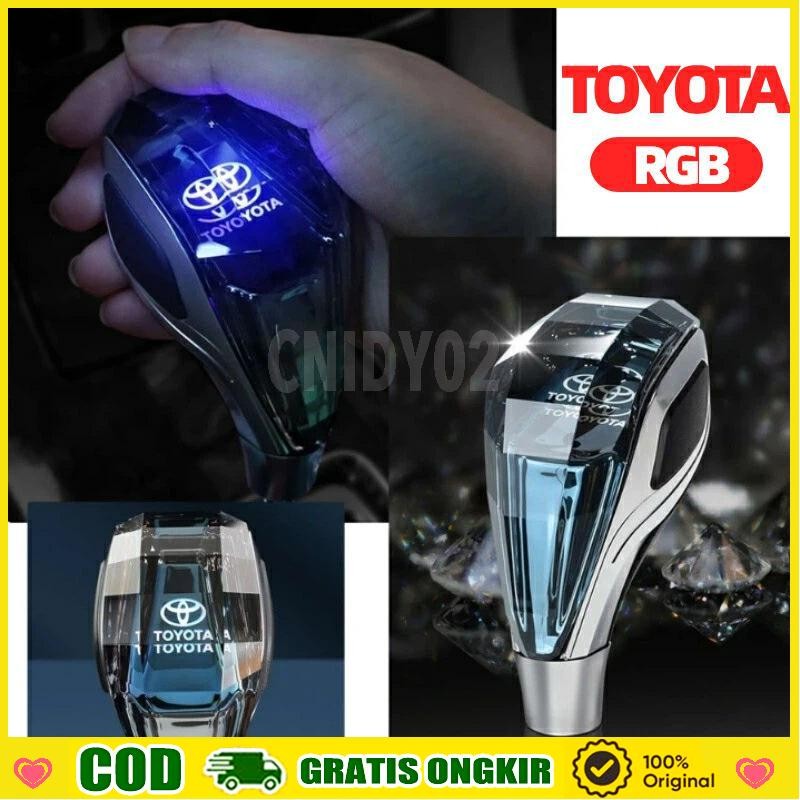 【COD】Knob Tuas Persneling Mobil Universal Kristal LED RGB 3 Sisi Tuas Persneling Mobil Premium Unive