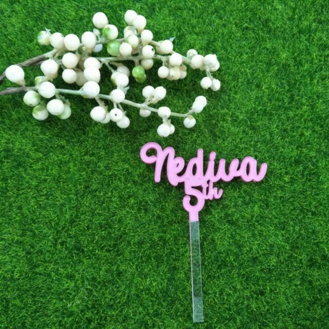 

Cake Topper 13x18cm Akrilik Bening