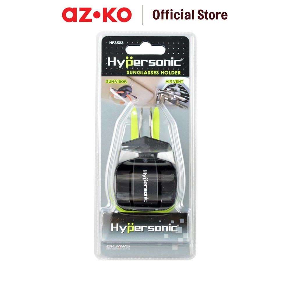 AZKO Hypersonic Holder Kacamata Sunvisor Dan Ventilasi Ac Mobil Sunglasses Holder Tempat Kacamata Hi