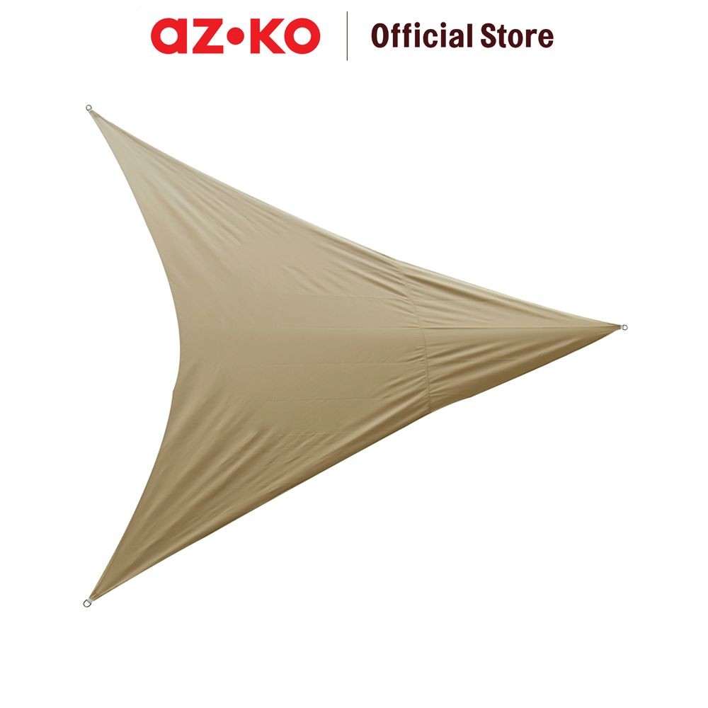 AZKO Soleil 5 mtr Kanopi Taman Triangle - Cokelat Tan Canopy Atap Teras Dekorasi Taman Garden Decora