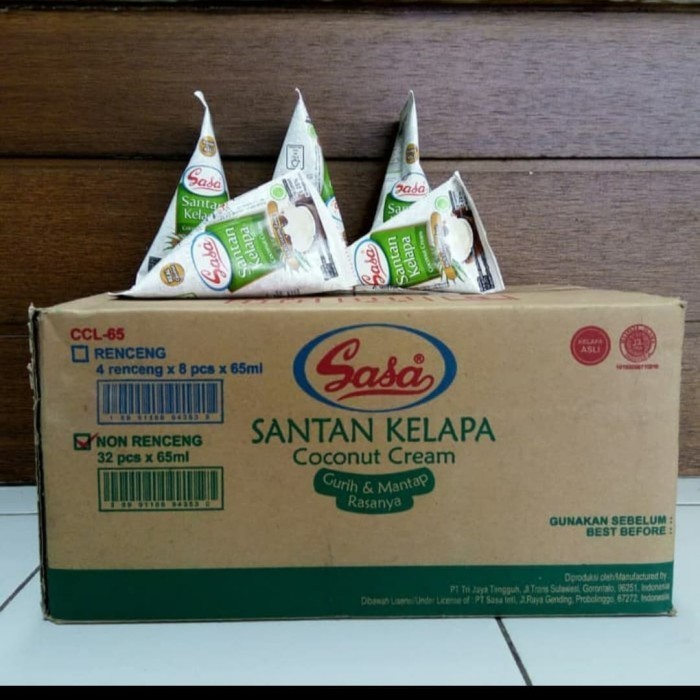 

SASA SANTAN CAIR 65ml 1 DUS / Santan cair / sasa