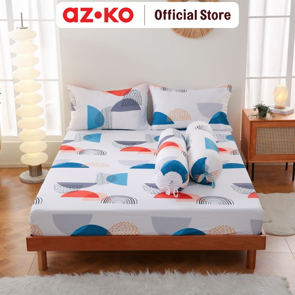 AZKO Sleeplite Set Seprai Microfiber Abstrak Koa Sprei Seprai Aesthetic Seprei Sheet Set Bed Sheet A